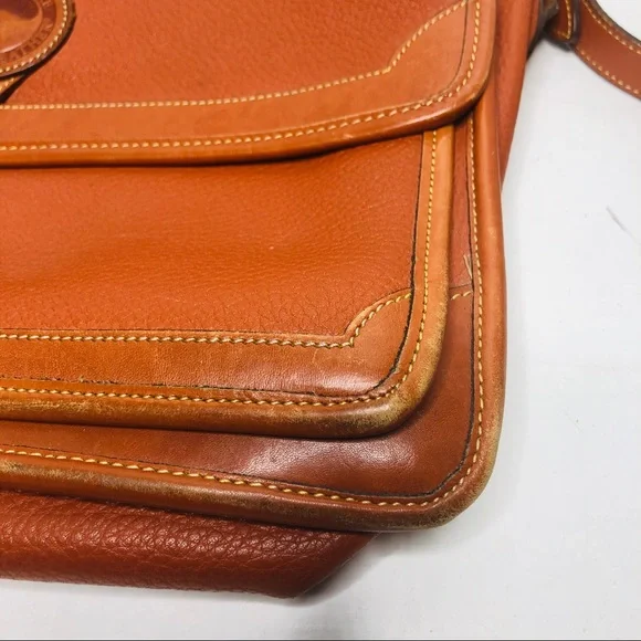 Dooney & Bourke Tan Leather Laptop Bag - Picture 3 of 11